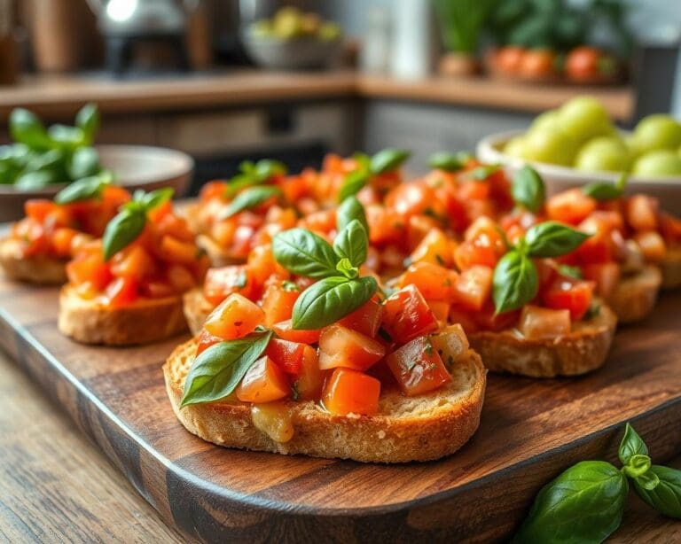 Bruschetta met tomaat en basilicum: Simpel en heerlijk