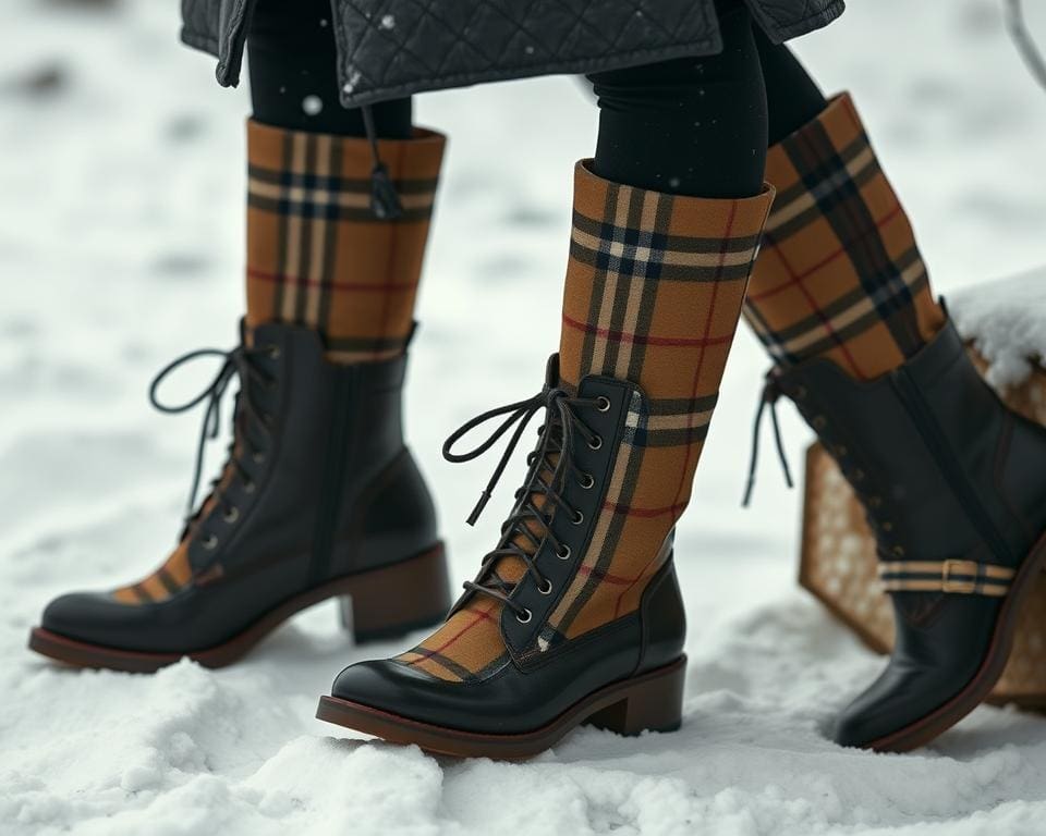 Burberry laarzen: Klassiek Brits design voor winterse flair