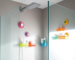 Douche-organizers met zuignap voor snelle installatie