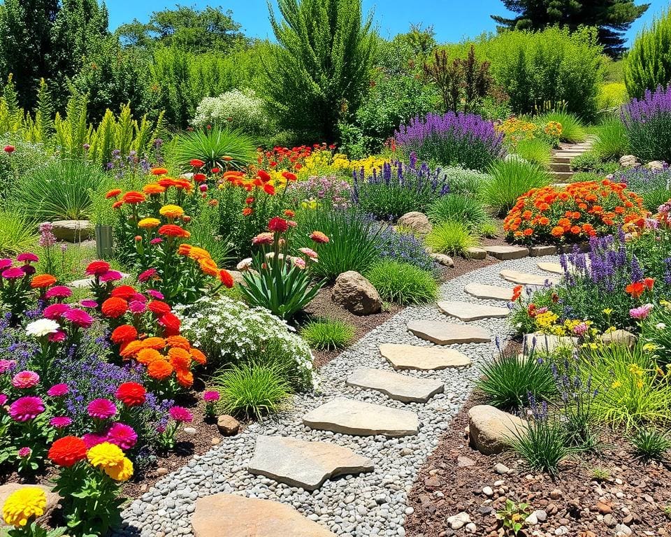 Een onderhoudsarme tuin vol bloemen maken