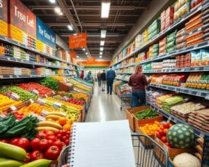 Effectief boodschappen doen met een lijst