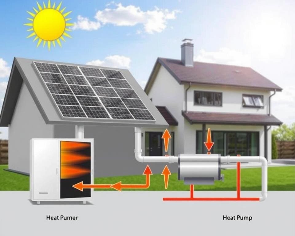 Hoe werkt een warmtepomp met thermische zonne-energie?