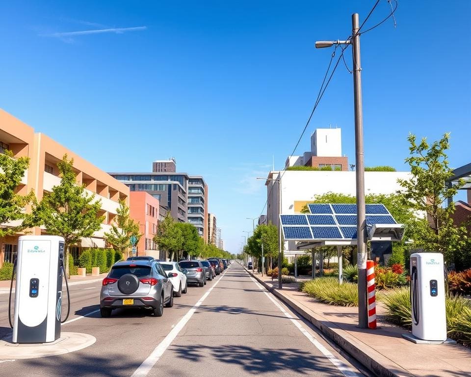 Hoe werkt zonne-energie voor laadpalen in steden?