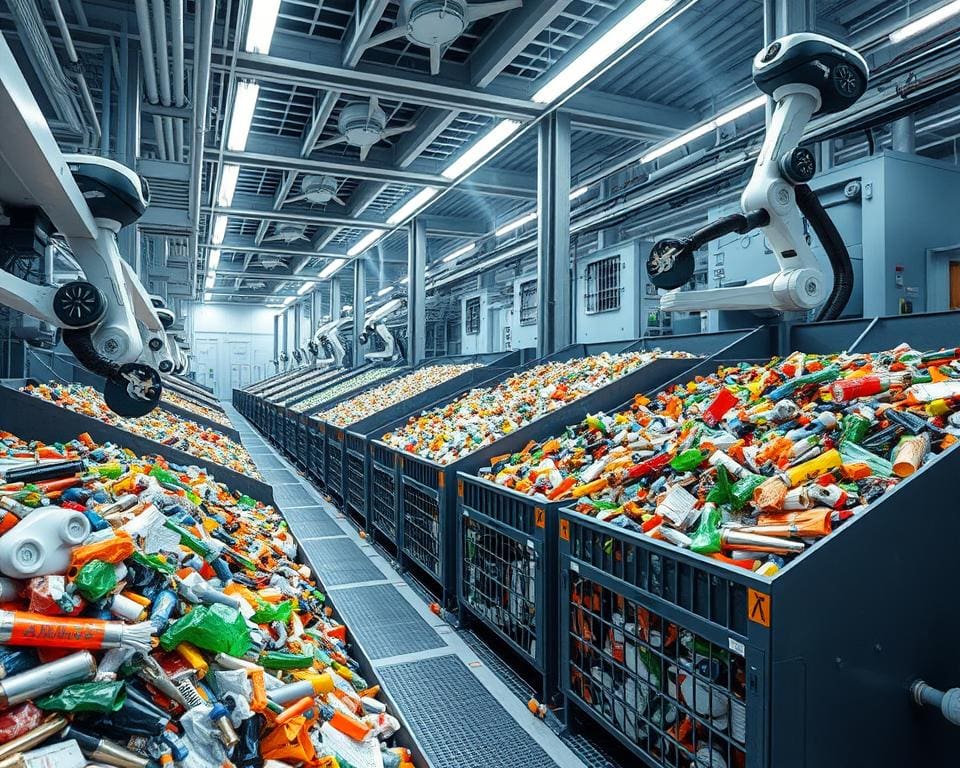 Impact van AI op kwaliteit gerecycled materiaal en winstgevendheid in recycling