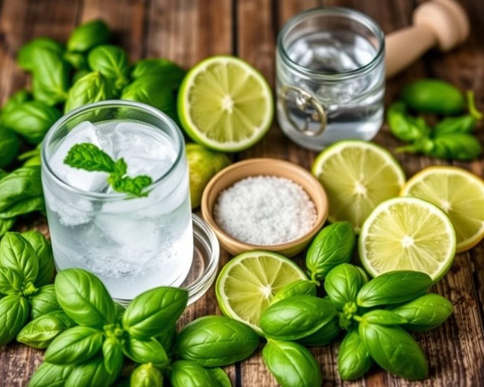 Ingrediënten Basil Mojito