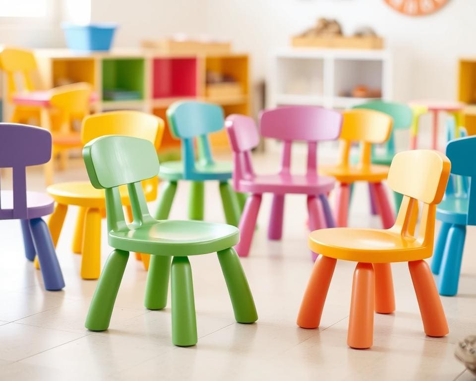 Kinderstoelen met een antislip onderzijde