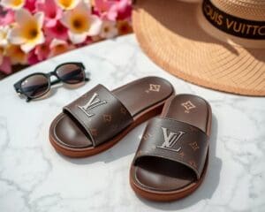 Louis Vuitton slippers: Stijlvol comfort voor zomerse uitstapjes