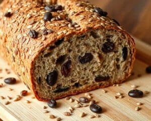 Meergranenbrood met zaden en rozijnen