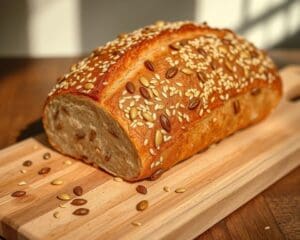 Pittenbrood met zonnebloempitten en sesamzaad