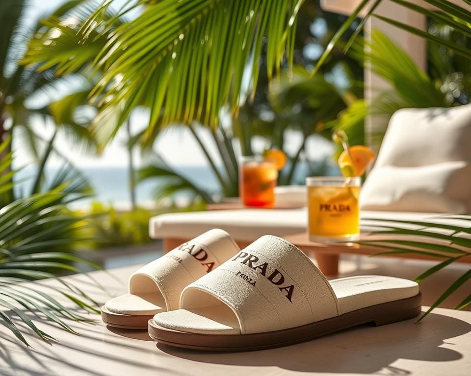 Prada slippers: Luxe ontspanning voor zomerse dagen