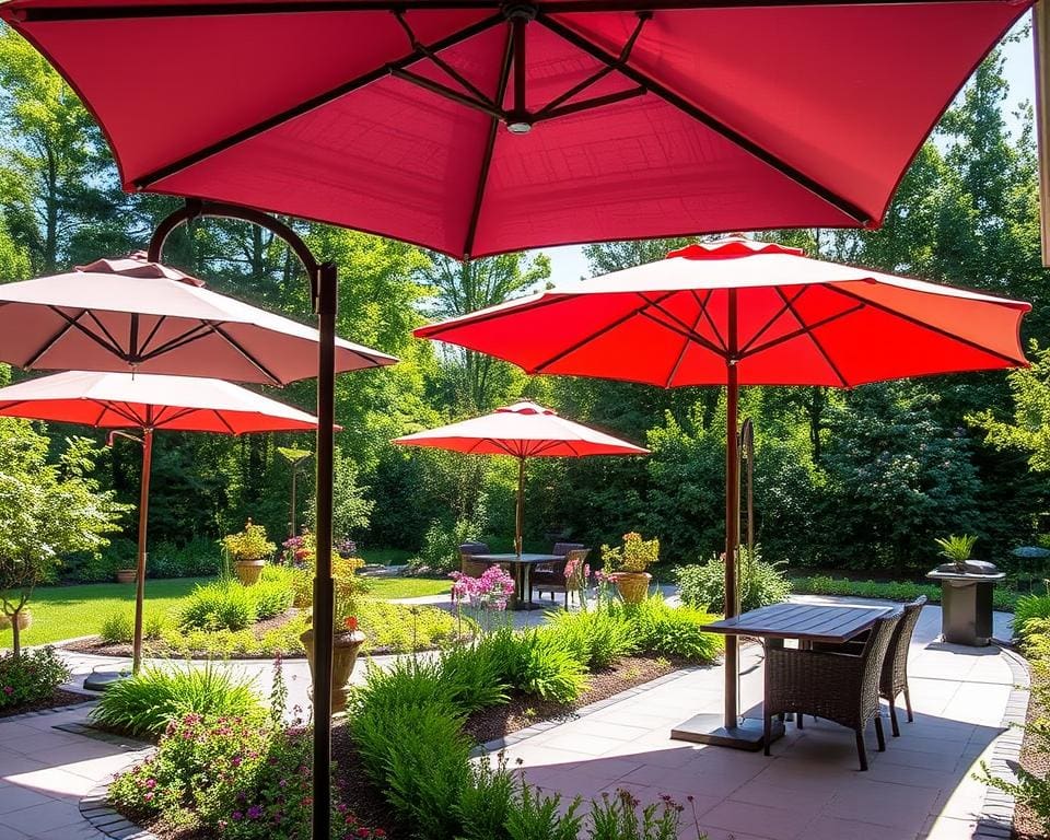 Tuinparasols met UV-bescherming voor veilige schaduw