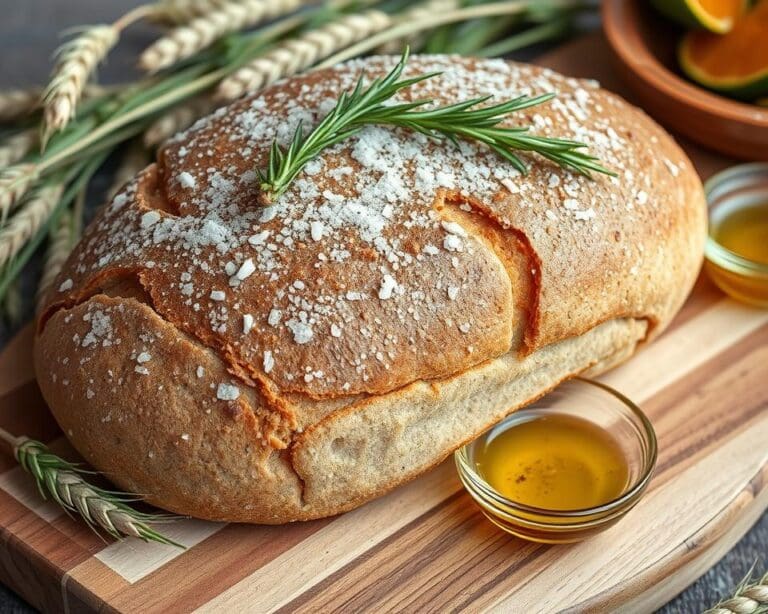 Volkorenbrood met rozemarijn en zeezout