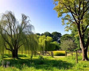 Welke bomen passen bij een landelijke tuin?