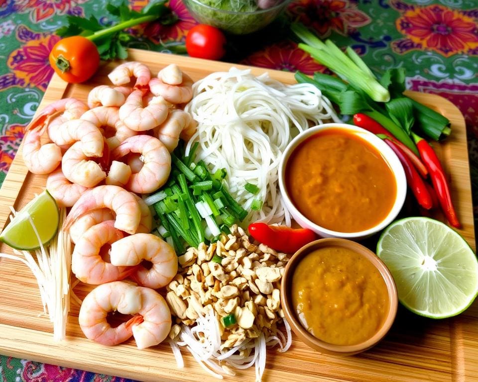 ingrediënten voor Pad Thai