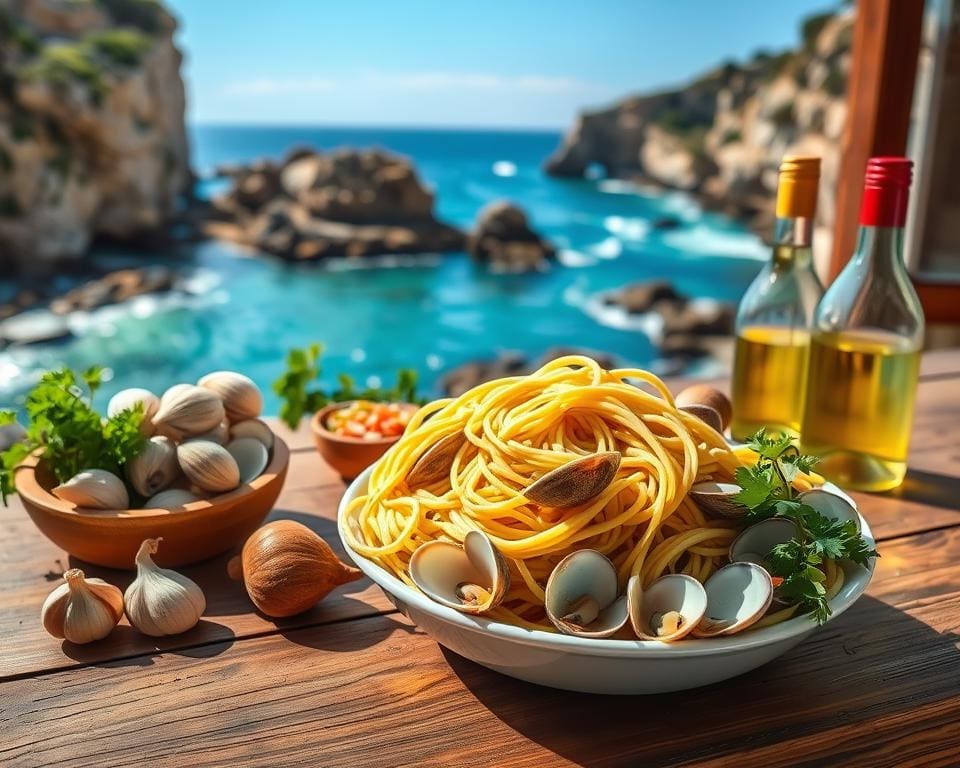 oorsprong van linguine met venusschelpen