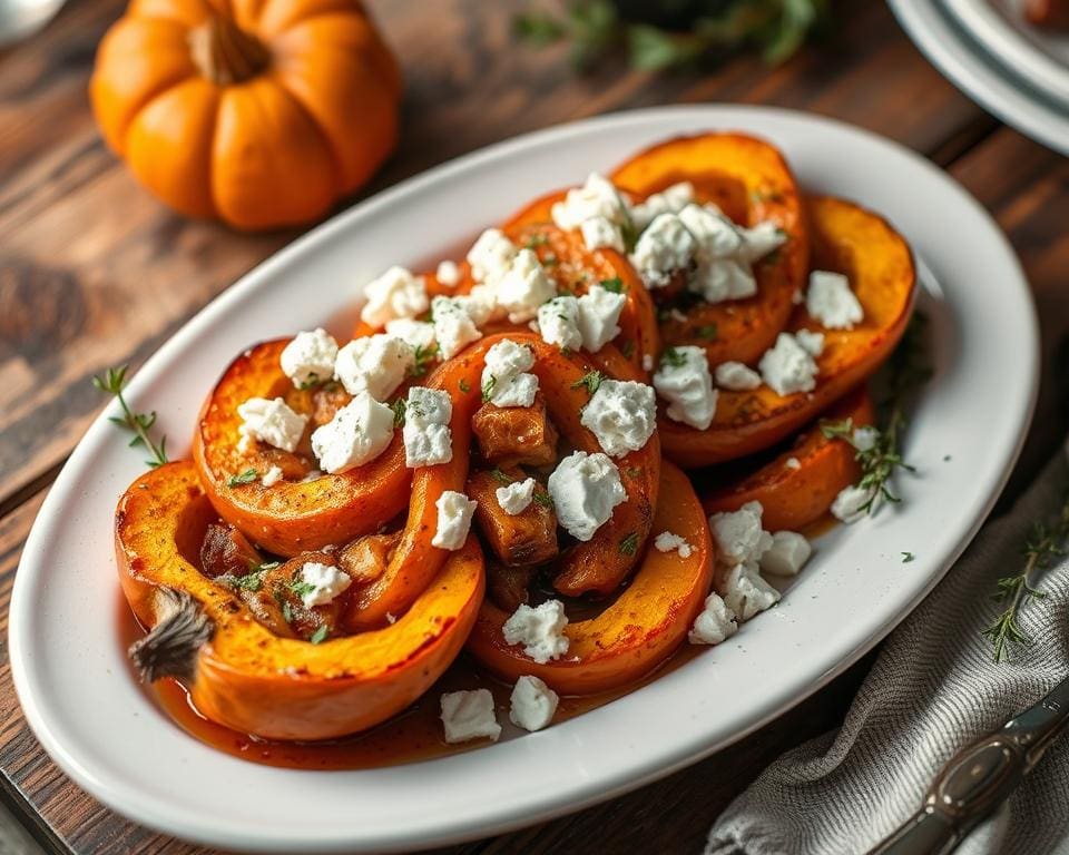 pompoen gerecht met feta