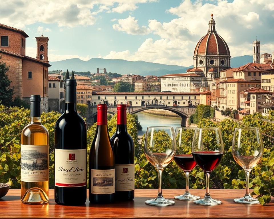 renaissancistische kunst en Toscaanse wijnen in Florence