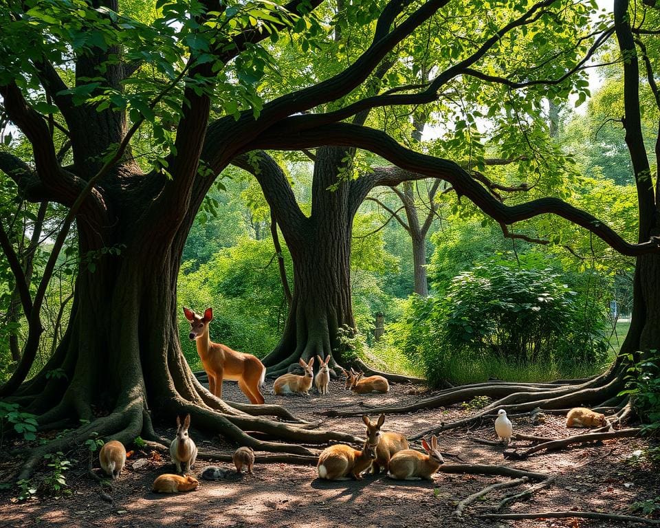 rol van bomen in dierenwelzijn