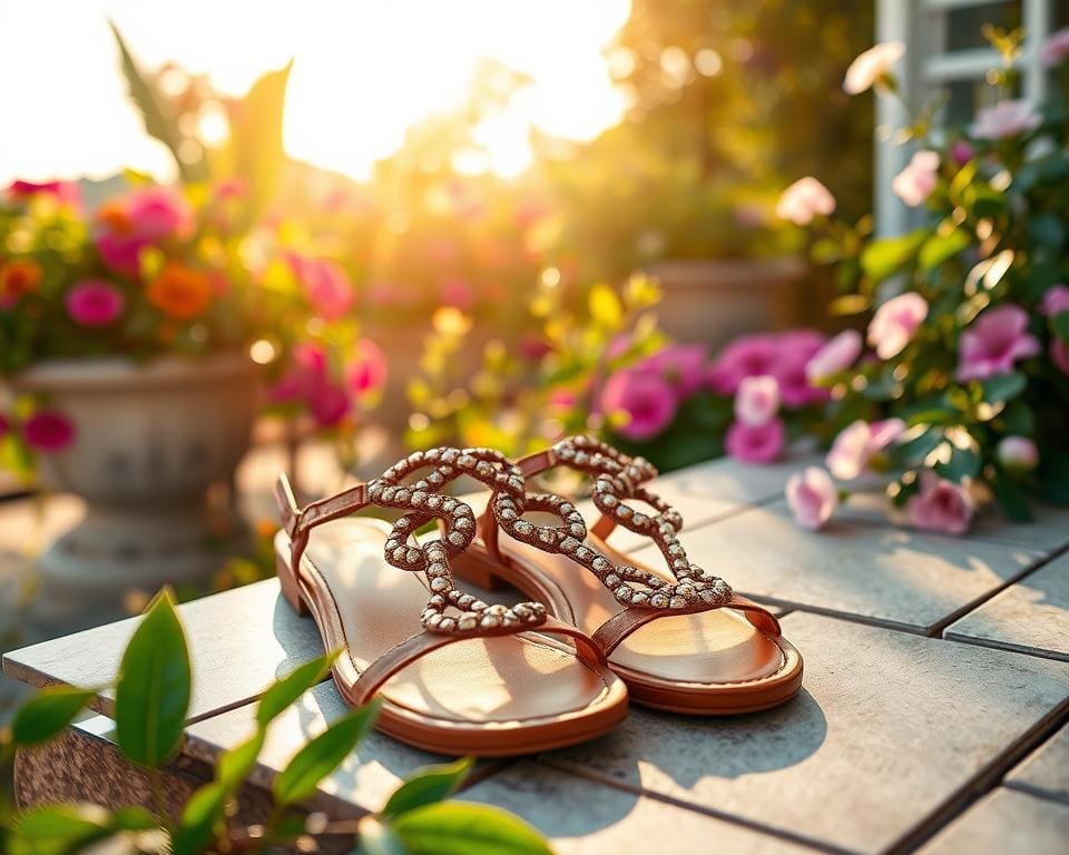 Dior leren sandalen: Voor een verfijnde stap op warme dagen