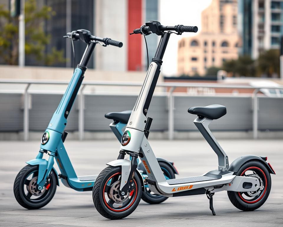 Elektrische scooters met opvouwbare ontwerpen