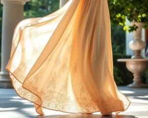 Hermès maxi-jurken: Luxe en elegantie in elke beweging