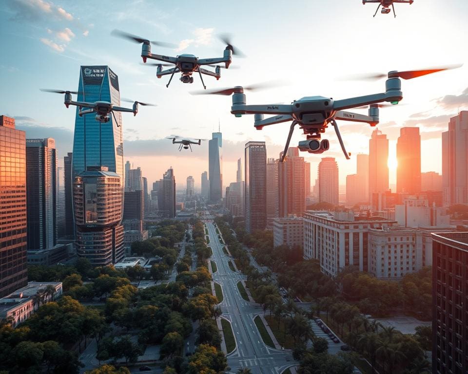 Hoe veranderen drones de bewaking van stedelijke gebieden?