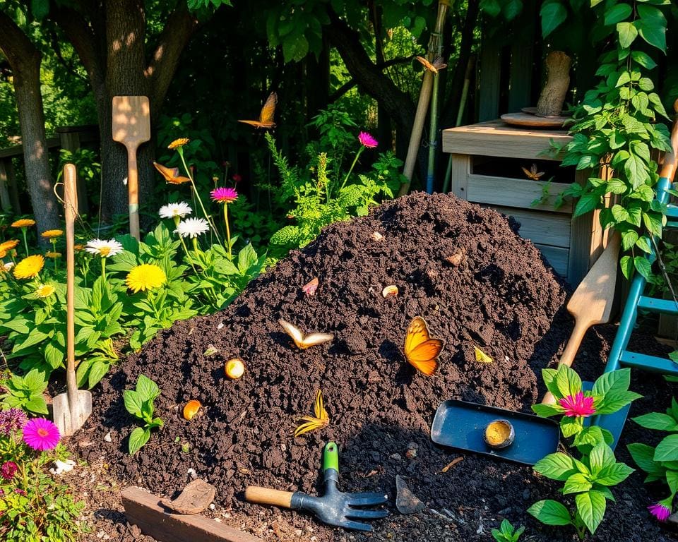 Maak je eigen composthoop in de tuin