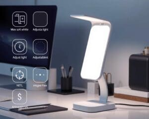 Multifunctionele bureaulamp: licht en USB in één