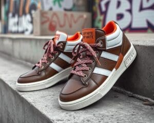 Off-White leren sneakers: Voor een streetwear twist