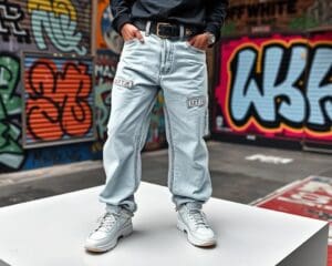 Off-White oversized jeans: Voor een edgy en comfortabele stijl