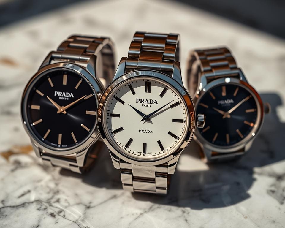 Prada horloges: Voor een moderne, luxe uitstraling