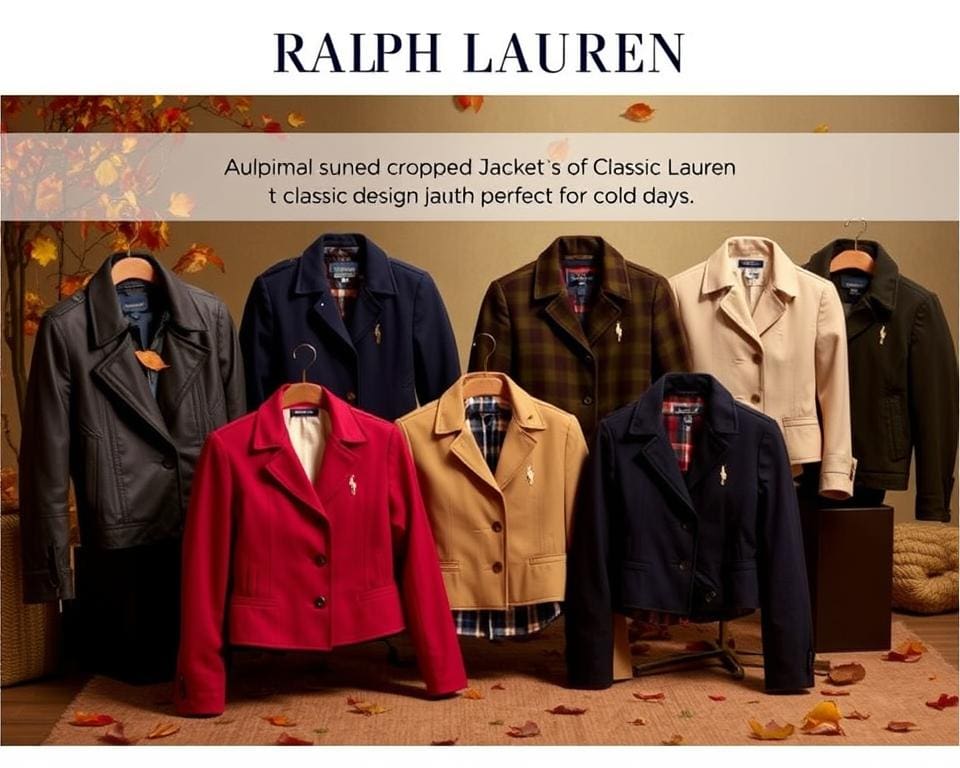 Ralph Lauren cropped jassen: Klassieke stukken voor koude dagen