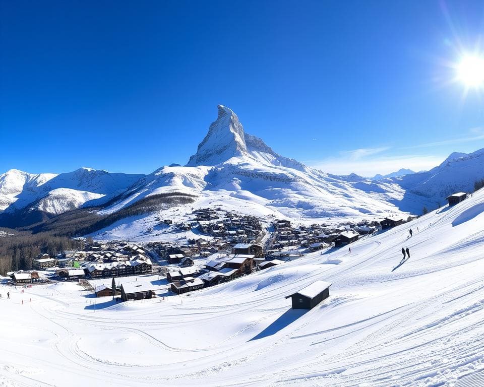 Skipistes in Zermatt