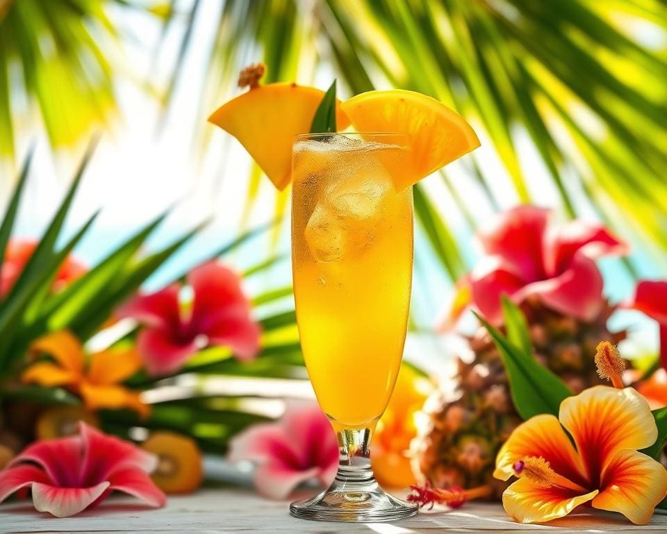 Tropical Prosecco Punch met een twist van mango