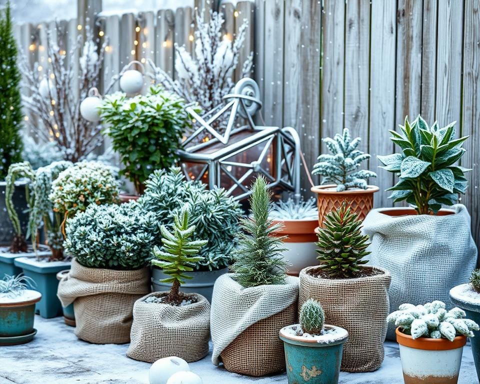 planten beschermen in de winter