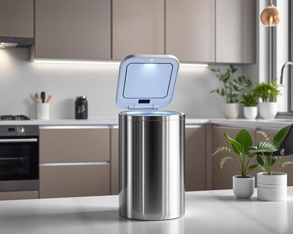 slimme prullenbakken met automatische opening