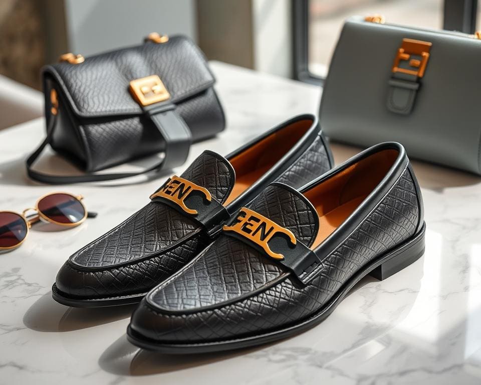 trendy Fendi leren loafers