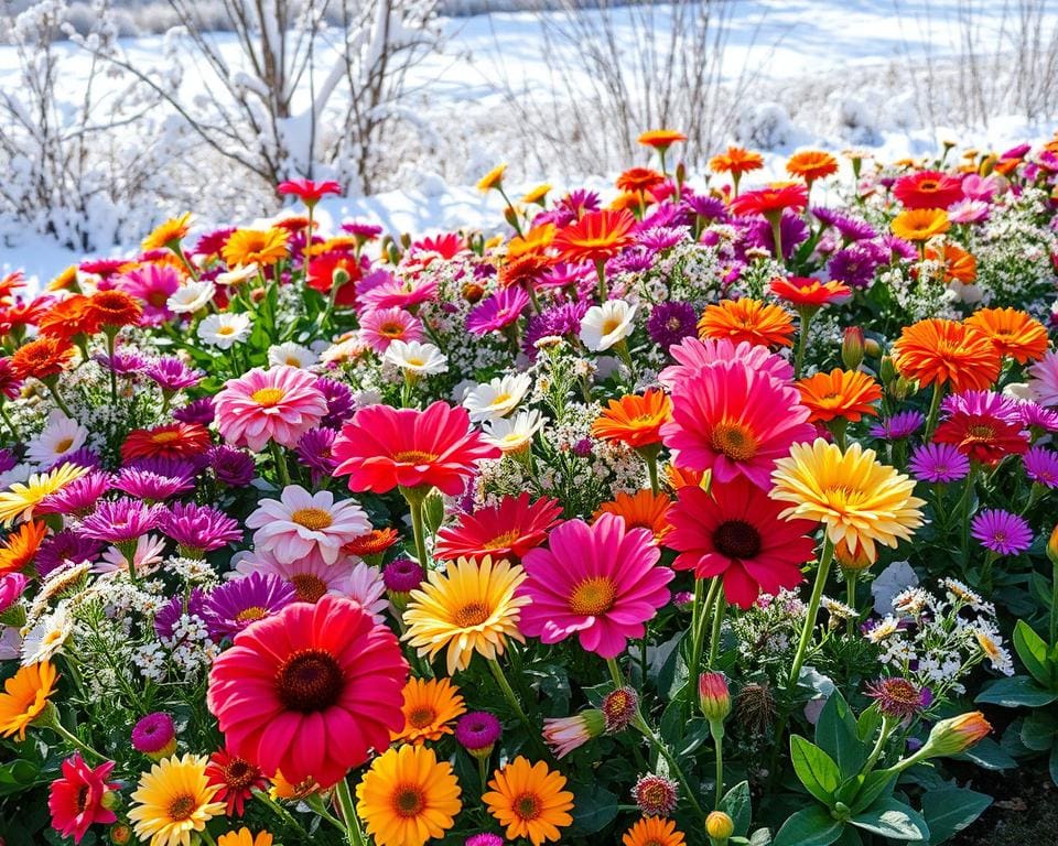 winterbloemen voor kleurrijke borders