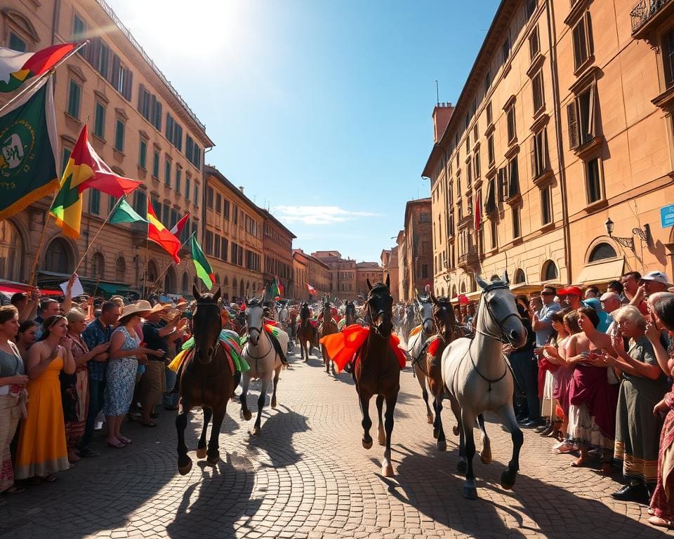 Palio-race in Siena, een diepgewortelde traditie