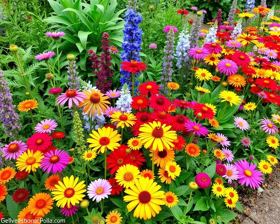 borderontwerp bloemenborder keuze van vaste planten