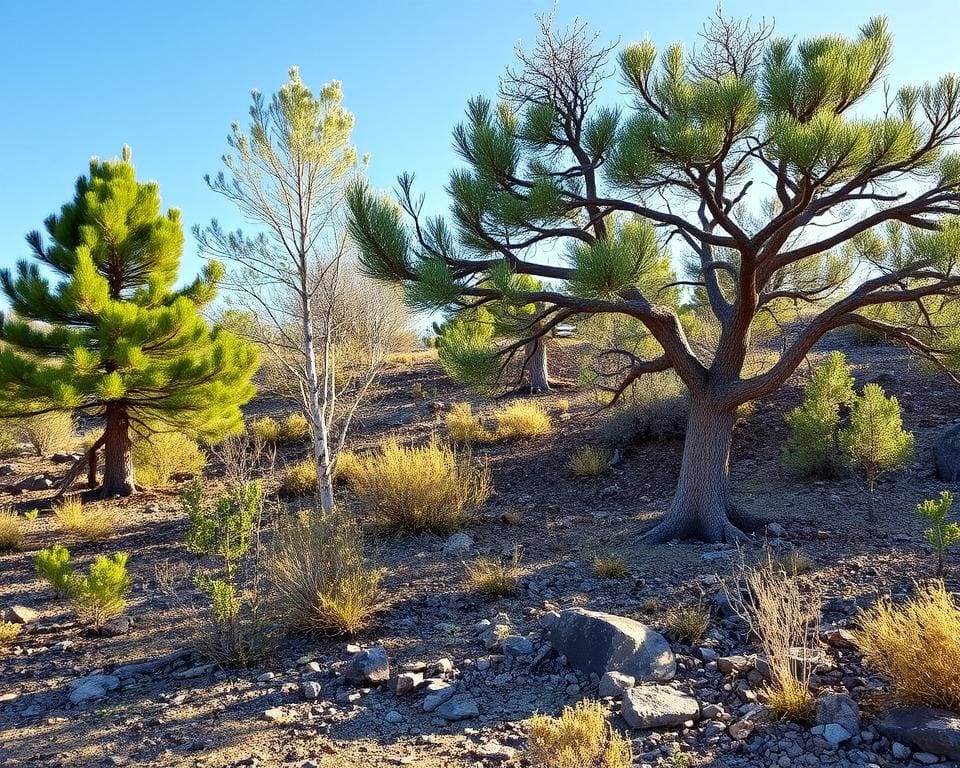 bomen voor magere grond