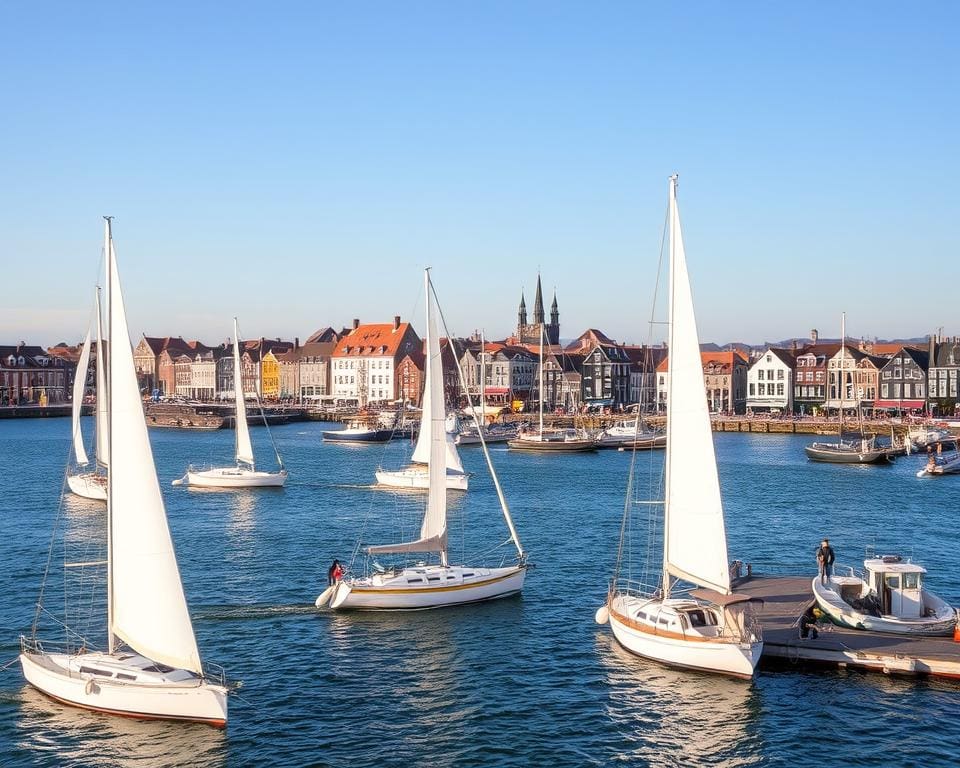 zeilen in Nederlandse havens