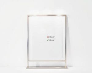 Welke afmetingen kan ik huren bij posterborden?