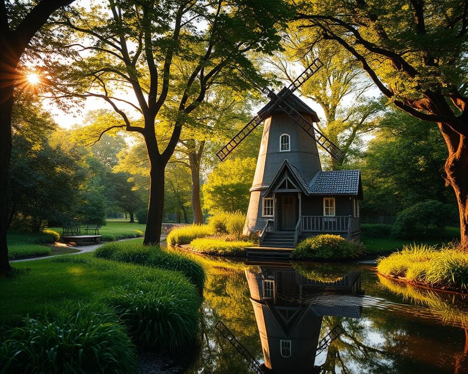 molenwoning in de natuur