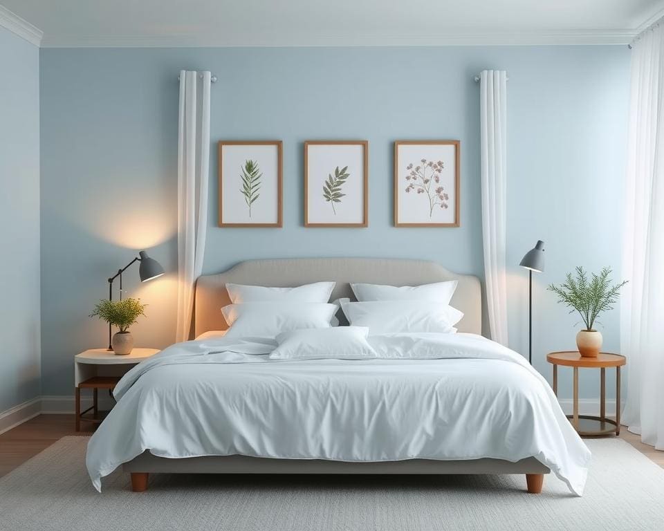 Blauwe slaapkamer