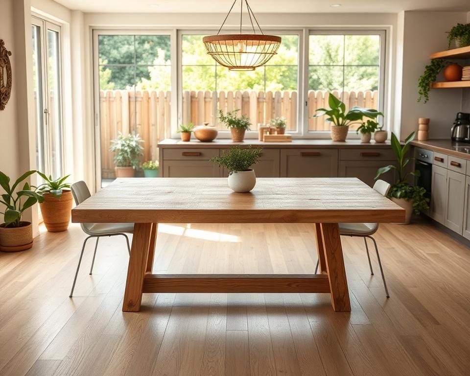 milieuvriendelijke eettafel opties