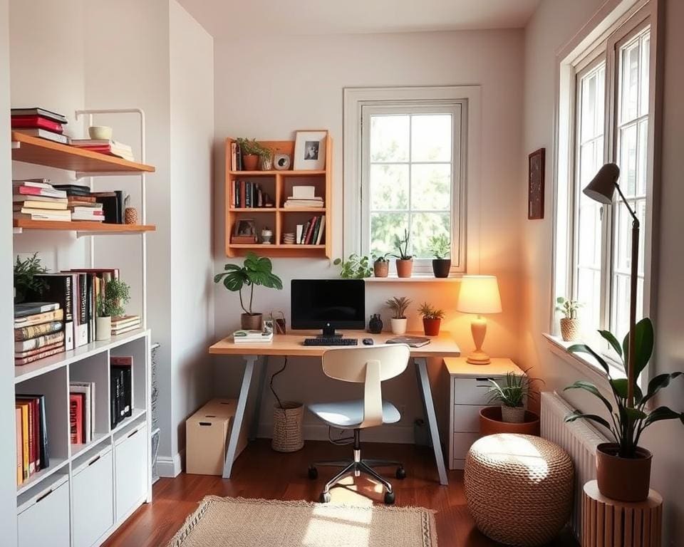 tips voor creatieve werkplekken in kleine ruimtes