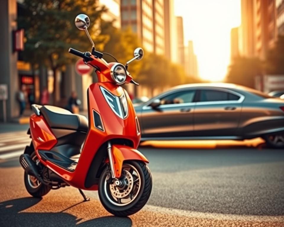 Elektrische scooter versus auto