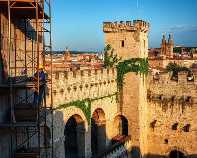 Wat vraagt restauratie van stadsmuren in Italië?