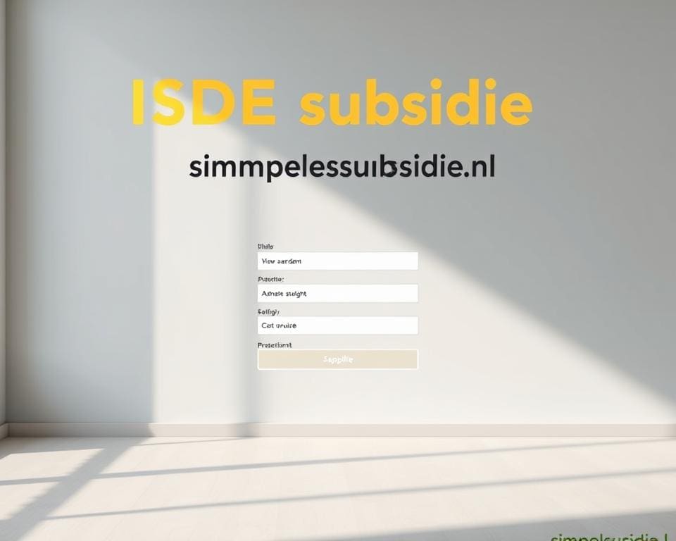 ISDE subsidie aanvragen bij simpelsubsidie.nl